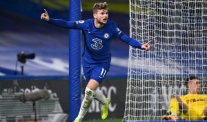 Hasil LIga Inggris, Chelsea menang 2-0 atas Newcastle Minggu malam WIB. Timo Werner cetak satu gol. (Twitter.com@brfootball)