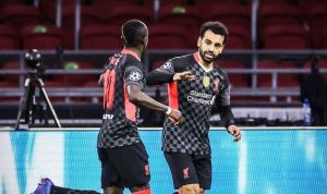 Hasil Liga Champions, LIverpool menang 2-0 atas Leipzig, Mohamed Salah dan Sadio Mane cetak gol, Rabu dinihari WIB. (Twitter.com @rbfootball)