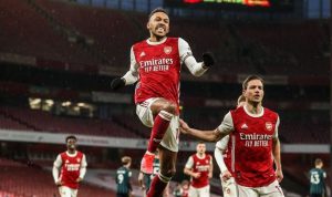 Hasil Liga Inggris, Arsenal menang 4-2 atas Leeds United, Minggu malam WIB. (Twitter@brfootball)