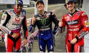 Hasil MotoGP Qatar 2021, Maverick Vinales juara, Johann Zarco kedua, Bagnaia podium 3, Senin dinihari WIB. (MotoGP.com)