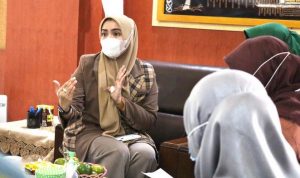 Istri Bupati Banjar Hj Nurgita Tiyas Tak Menyangka Martapura dipilih jadi lokasi HKG PKK. (humas Pemkab Banjar)