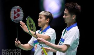 Pasangan Marcus Kevin melangkah ke babak 16 besar All England 2021 Rabu 17 Maret 2021 (Twitter@Inabadminton)