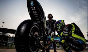 Valentino Rossi di latihan Pramusim MotoGP 2021 Losail Qatar hari kedu, Kamis (11 Maret 2021). (Twitter@ValleYellow46)