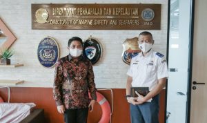 Wakil Ketua DPRD Kalsel M Syaripuddin (Bang Dhin) membawa aspirasi nelayan pemilik kapal ke Kemenhub di Jakarta (foto humas DPRD Kalsel)