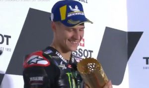 Hasil MotoGP Doha 2021, Fabio Quartararo Juara, Johann Zarco 2, Jorge Martin catat sejarah, Valentino Rossi ke-16. (tangkaplayarTwitter@motoGP)
