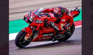 Hasil MotoGP Portugal 2021 FP2, Pembalap Ducati Francesco Bagnaia tercepat, Marquez keenam, Rossi ke-15. (Twitter@PeccoBagnaia)