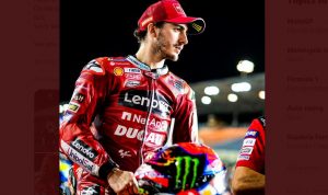 Hasil MotoGP Portugal 2021 FP2, Pembalap Ducati Francesco Bagnaia tercepat, Marquez keenam, Valentino Rossi ke-15. (Twitter@PeccoBagnaia)