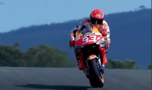 Hasil MotoGP Portugal FP1, Marc Marquez di posisi ketiga, Vinales tercepat, Rossi keluar 10 besar. (twitter@marcmarquez)