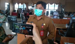 Kepala Dinas Kesehatan Kalsel Muslim usai audensi dengan Aliansi Pekerja Buruh Banua (PBB) di DPRD Kalsel, Senin (12 April 2021)(ist)