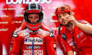 MotoGP Portugal 2021, Andrea Dovizio pastikan kembali balapan di MotoGP 2020. Dovi hadir sebagai pembalap penguji Aprilia. (Twitter@AndreaDovizioso)