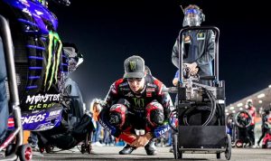 Pembalap Yamaha Fabio Quartararo raih pole position di MotoGP Portugal 2021. (Twitter@fabioquartararo)