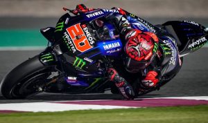 Pembalap Yamaha Fabio Quartararo saat latihan bebas MotoGP Portugal 2021. (Twitter fabio quartararo)