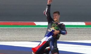 Fabio Quartararo juara MotoGP 2021, Bagnaia crash, Marc Marquez finis ketiga, Rossi ke-11. (tangkap layar twitter motogp.com)