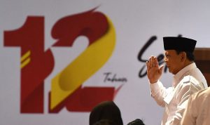 Ketua Dewan Pembina Partai Gerindra Prabowo Subianto