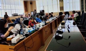 Rombongan Komisi I DPRD Kotim berkonsultasi dengan Komisi I DPRD Kalsel di Banjarmasin, Kamis (7102021). (Foto Humas DPRD Kalsel).
