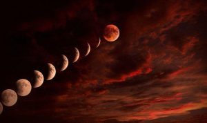 Ilustrasi Gerhana Bulan.