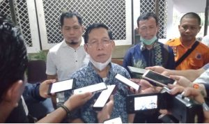 Anggota DPRD Kalsel Hasanuddin Murad sosialisasi Perda Penanggulangan Bencana di Handil Bakti, Alalaki, Batola, Selasa (21122021). (Kalimantanlive.com Eep)