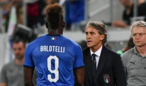 Mario Balotelli dan Roberto Mancini.