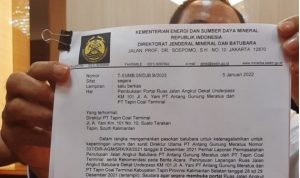 Polda Kalsel belum buka garis polisi jalan hauling Km 101 Tapin meski ada surat Dirjen Minerba. (Kalimantanlive.com yuni)
