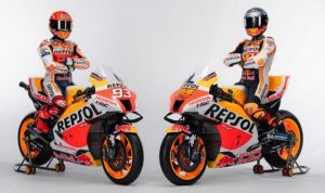 Gaya Marc Marquez dan Pol Espargaro di launching Repsol Honda 2022