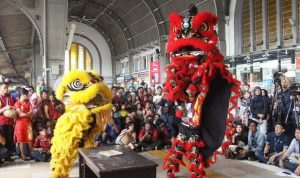 Ilustrasi pelangggaran prokes barongsai.