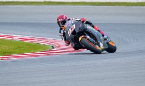 Marc Marquez saat sesi tes pra-musim MotoGP 2022 di Sirkuit Sepang, Malaysia