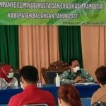 Dinas Kesehatan Balangan melakukan sosialisasi penyakit Kusta dan Frambusia di Kabupaten Balangan, Senin (2282022). (Kalimantanlive.com kamil)