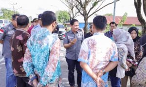 Komisi III DPRD Kalsel melakukan kunjungan kerja ke Tanahlaut untuk monitoring berkala perlengkapan jalan ke sejumlah titik, Jumat (1722023). (Humas DPRD Kalsel)