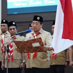 Pengurus Kwarda Gerakan Pramuka Kalimantan Selatan dan Kwarcab Kota Banjarmasin bersama Pemerintah Kota (Pemko) melaksanakan Pelantikan Pengurus Majelis Pembimbing Cabang (Mabicab), Pengurus Kwartir Cabang (Kwarcab), Lembaga Pemeriksa Keuangan dan Badan Kelengkapan Kwarcab Gerakan Pramuka Kota Banjarmasin Masa Bakti 2022-2027. (Kalimantanlive.com/Ilham)
