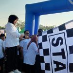 Demi memperingati hari Buruh Internasional atau May Day, Kabupaten Balangan menggelar jalan santai. (KalimantanLive.com/Kamil)