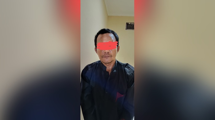 Otak pelaku pencurian pemberatan yang terjadi di wilayah hukum Polsek Kelumpang Hilir Kabupaten Kotabaru berhasil diamankan anggota Polsek Kelumpang Hilir setelah 4 bulan menjadi DPO. (Kalimantanlive.com/ Siti Rahmah).