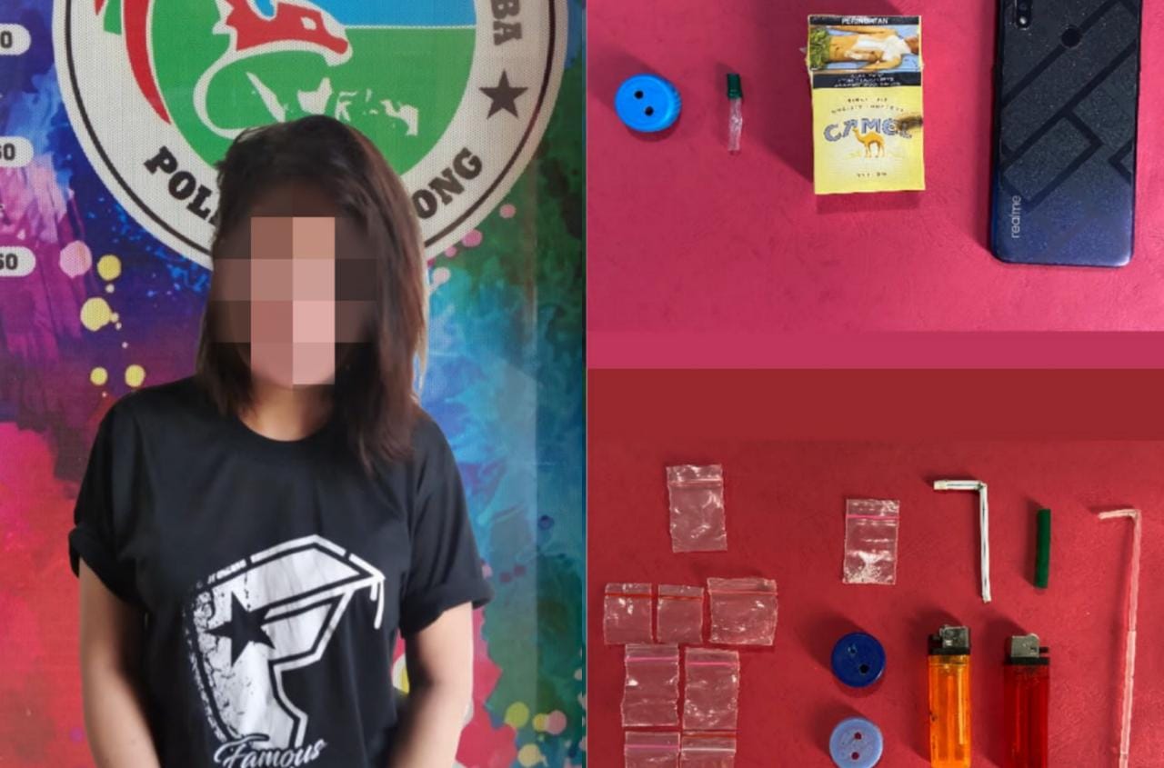 DN (36) seorang wanita residivis narkoba kembali harus berurusan dengan aparat kepolisian di Tabalong (Humas Polres Tabalong/Kalimantanlive.com)