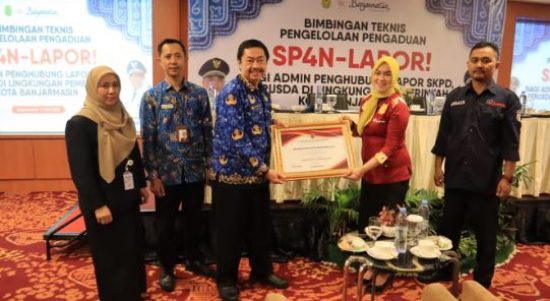 Diskominfo kembali mengadakan bimtek pengelolaan SP4N Lapor. (Kalimantanlive.com/Ilham)/ Humas Kominfo Bjm)