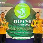 PT Adaro Indonesia perusahaan pertambangan batu bara nasional meraih dua penghargaan kategori bintang 5 dalam ajang TOP CSR Award 2023. (Kalimantanlive.com/ A Hidayat/Humas PT Adaro Indonesia)