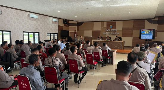 Dalam rangka memeriahkan hari jadi Bhayangkara ke-77 tahun 2023 Sat Binmas Polres Kotabaru Gelar lomba Pos Satkamling tingkat Polres Kotabaru. (Kalimantanlive.com/Siti Rahmah)