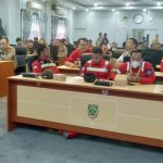Badan Penanggulangan Bencana Daerah (BPBD) Balangan gelar rapat koordinasi lintas sektor persiapan, pencegahan dan kesiapsiagaan sekaligus penetapan staus keadaan darurat bencana pada Kamis (14/6/2023) di Aula Benteng Tundakan. (Kalimantanlive.com/Kamil).