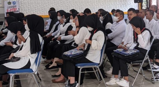 Ratusan peserta dari Kabupaten Tabalong mengikuti program pendidikan dan pelatihan vokasi tahap 2 yang digelar Unit Pelaksana Teknis Daerah (UPTD) Balai Latihan Kerja (BLK) Tanjung. (Kalimantanlive.com/ A Hidayat).