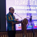 Bupati Anang saat menghadiri puncak peringatan hari anti narkoba internasional 2023 di Wisma Tamu Bersinar, Senin (26/06/2023) malam (Kalimantanlive.com/ A Hidayat)