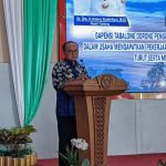 Bupati Tabalong saat menghadiri pelantikan pengurus BPC Gapensi Tabalong periode 2023-2028 di Pendopo Bersinar (Kalimantanlive.com/ A Hidayat