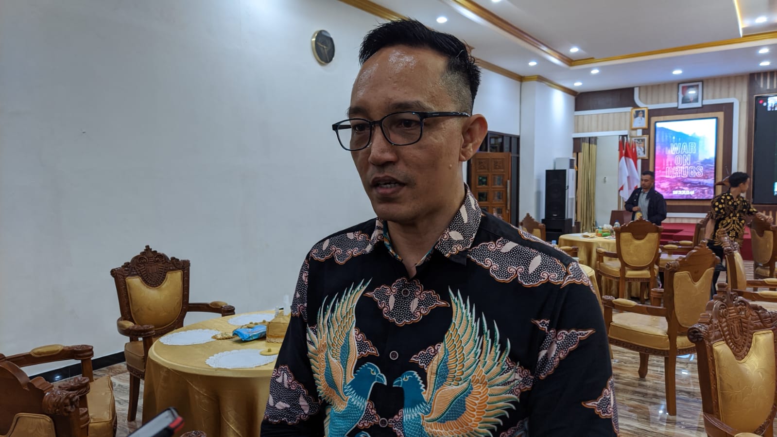 Kepala Badan Narkotika Nasional Kabupaten (BNNK) Tabalong, Ricky Lesmana (Kalimantanlive.com/ A Hidayat)