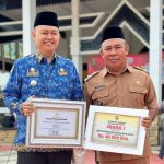 Keberhasilan meraih peringkat pertama lomba desa menjadi suatu kebanggaan pemerintah Desa Murung Karangan, Kecamatan Muara Harus, Kabupaten Tabalong. (Kalimantanlive.com/ A Hidayat).