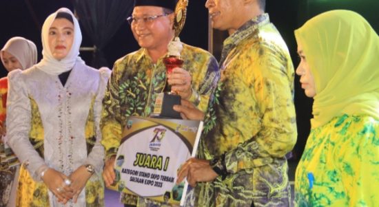 Peringatan hari jadi Kabupaten Kotabaru yang ke-73 tahun, pemerintah daerah kabupaten gelar pameran pembangunan Expo Saijaan 2023. (Kalimantanlive.com/Siti Rahmah)
