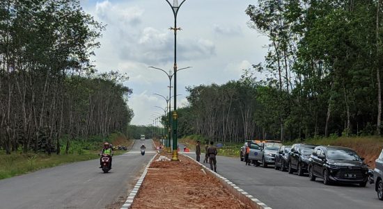Jalan Nan Sarunai direncanakan menjadi kawasan pusat perkantoran Forkopimda Tabalong (Kalimantanlive.com/ A Hidayat)
