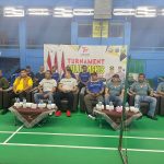 Turnamen Bulutangkis Kapolres Kotabaru Cup 2023 resmi dibuka oleh Waka Polres Kotabaru, Kompol Rusdi Sukandar, S.H., S.I.K., M.H. Rabu (14/6/2023). (Kalimantanlive.com).