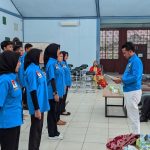 Ketua KNPI Tabalong, Ari Wahyu Utomo saat lantik kepengurusan Komisariat Kampus periode 2022-2024 di Auditorium STIA Tabalong, Jum'at (07/07/2023) (Kalimantanlive.com/ A Hidayat)