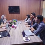 Kadisnaker Tabalong, Herwandi bersama jajarannya sambangi kantor BPSDMP Kominfo Banjarmasin, (Foto Disnkaer Tabalong)