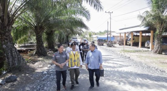 Komisi III DPRD Kalimantan Selatan melakukan Peninjauan Rekonstruksi Jalan Anjir Pasar – Marabahan di Kabupaten Barito Kuala.(12/06). (Kalimantanlive.com/ dprdkalselprov.id).