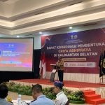 Rapat Koordinasi (Rakor) Pembentukan Griya Abhipraya di Kalsel, bertempat di Hotel Rattan Inn Kota Banjarmasin, Rabu (26/7/23) pagi. (Kalimantanlive.com/Ilham).