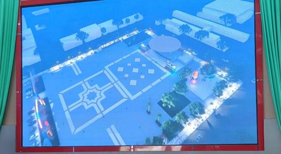 Rencana rancangan desain revitalisasi Tanjung Expo Center yang bakal dipercantik (Kalimantanlive.com/ A Hidayat)