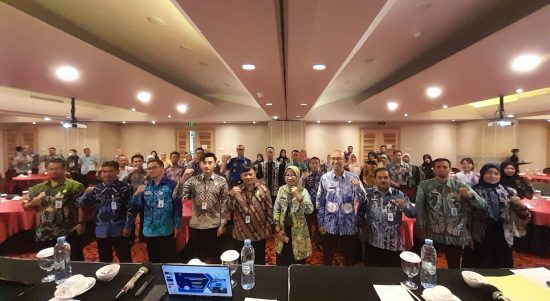 Dinas Komunikasi Informatika dan Statistik (Diskominfotik) Kota Banjarmasin menggelar Seminar Implementasi Sistem Pemerintahan Berbasis Elektronik (SPBE) di lingkungan Pemerintah Kota Banjarmasin, bertempat di Hotel Galaxy Banjarmasin, Kamis (6/7/23). (Kalimantanlive.com/Ilham).